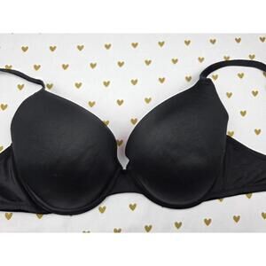 Victorias Secret PINK black Wear everywhere push up bra 32DD